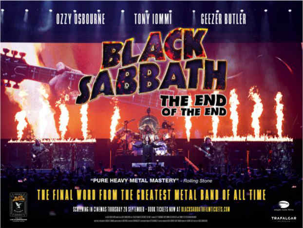 Cinemark exibe último show da banda Black Sabbath