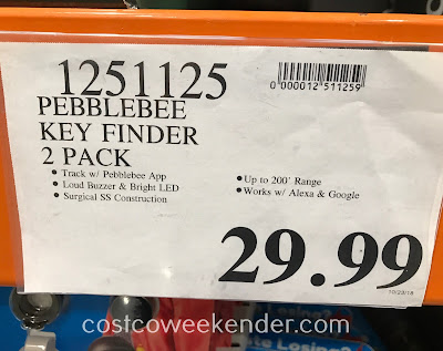 Deal for  2 pack of Pebblebee Finders at Costco