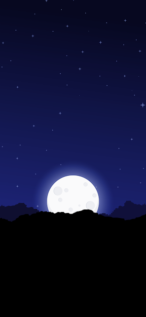 moon night minimalism background clean wallpaper for phone