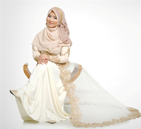 Trend model gaun pengantin muslimah terbaru dan syar 21 Model Gaun Pengantin Muslimah Syar'i dan Elegan Terbaru 2017/2018