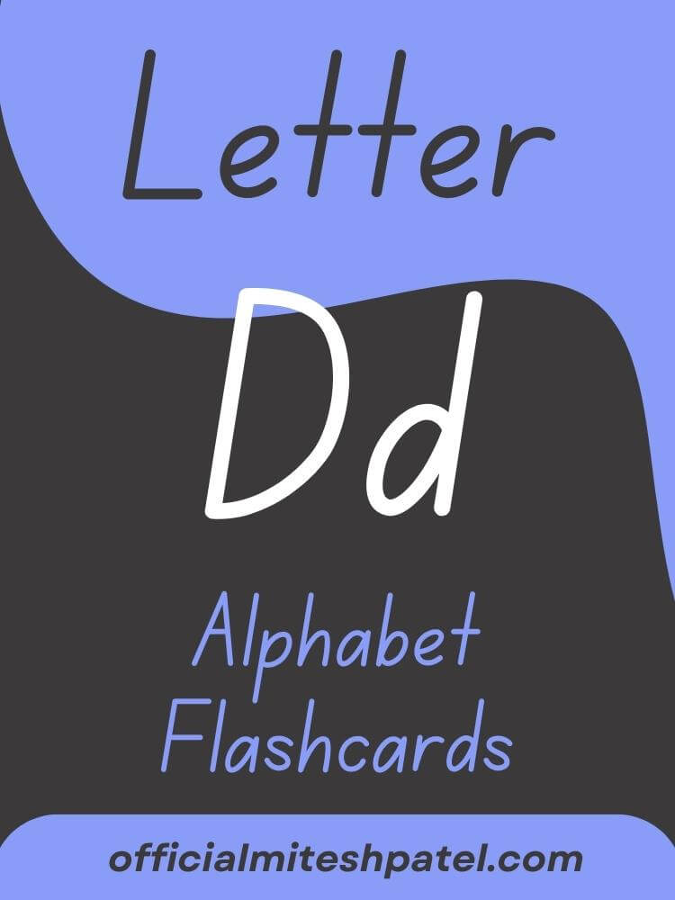 Free Printable Letter D Alphabet Flash Cards