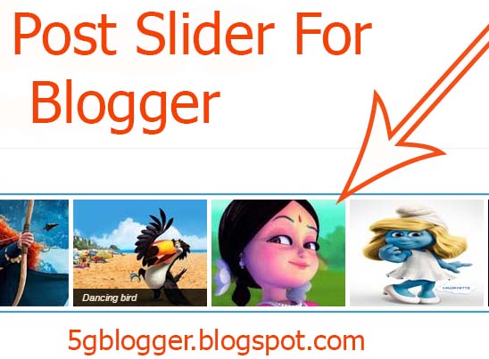 Simple Blogger Post Slider With Carousel Effect