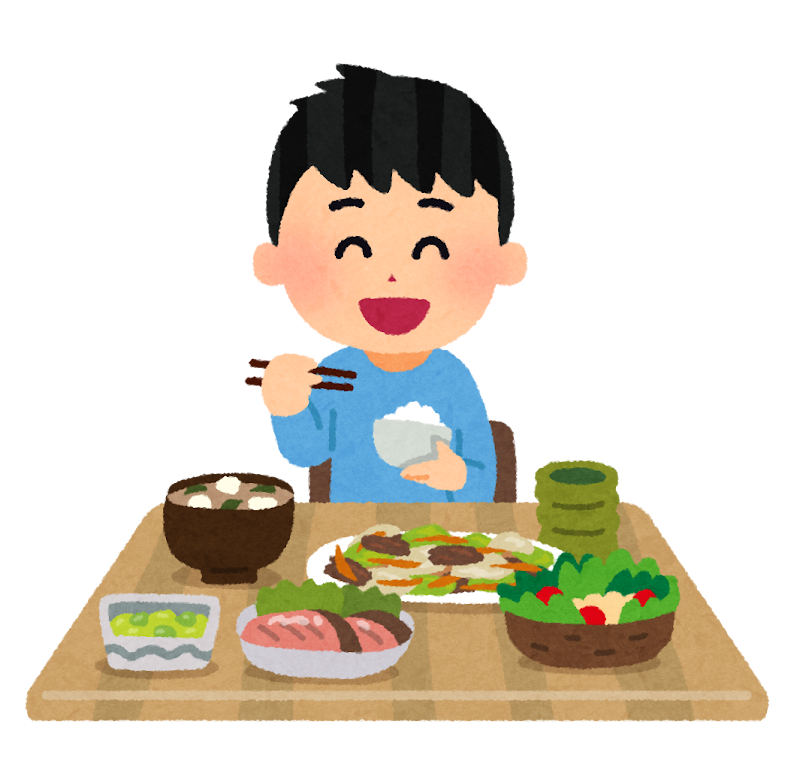 食事をしている男の子のイラスト かわいいフリー素材集 いらすとや