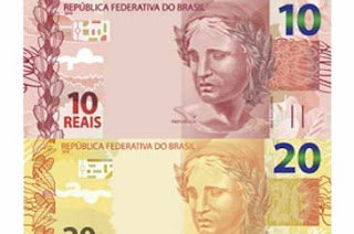 Banco Central lança semana que vem notas de R$ 10 e R$ 20 da segunda família do real