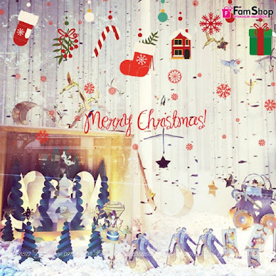 Decal Merry Christmas giáng sinh D32