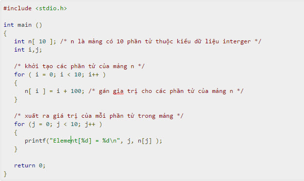 C Tutorial Part 13 - Mảng Trong C