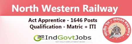 NWR Railway Apprentice Jobs 2024