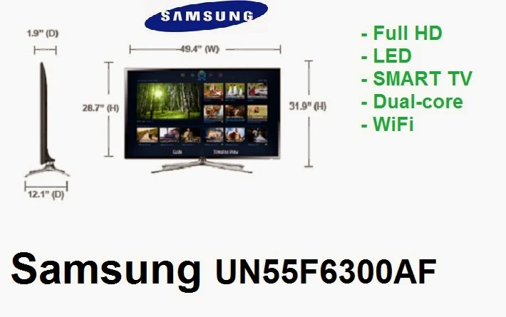 Samsung UN55F6300AF LED TV