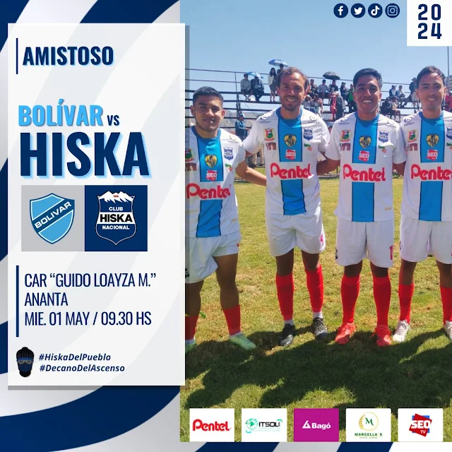 Amistoso Bolivar vs Hiska Nacional