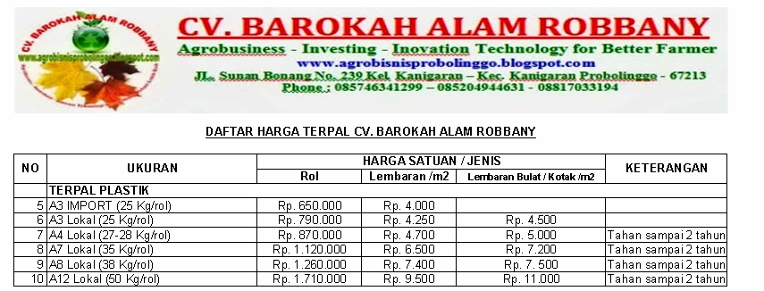 Jual Terpal  Murah HARGA  BARU TERPAL  TERPAULIN dan KOLAM 