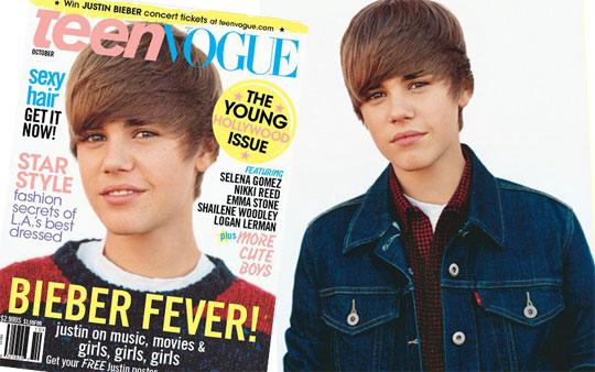 justin bieber vogue magazine. The new issue of Teen Vogue
