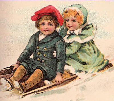 1800 Postcards on Two Darling Victorian Children Were Illustrated In The Late 1800