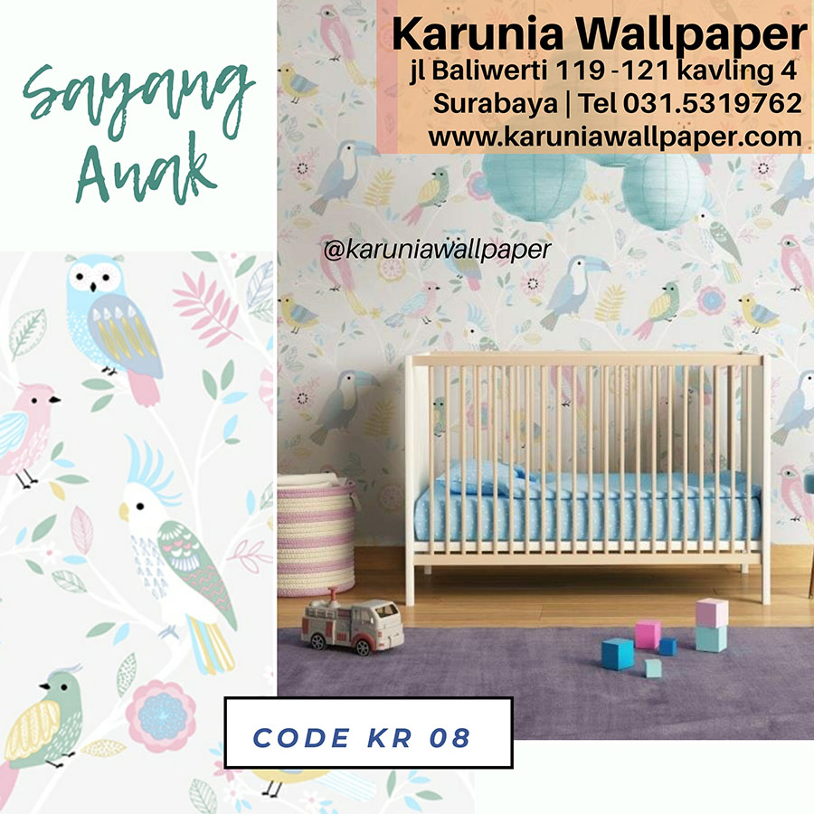 wallpaper dinding kamar tidur anak