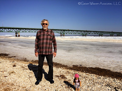 Mackinaw visit, cold ladybug and leggings outfit by Geiser-Weaver Associates, LLC