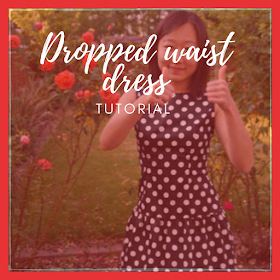 dropped waist dress make your own tutorial