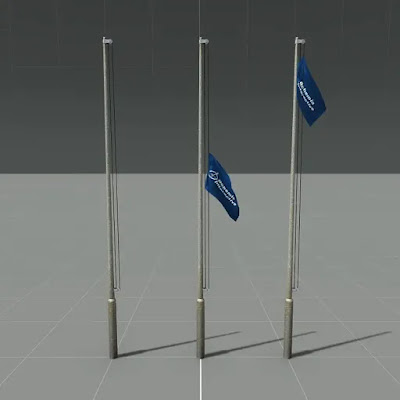 Arma 3 内で掲げられている旗を上げ下げできるMOD