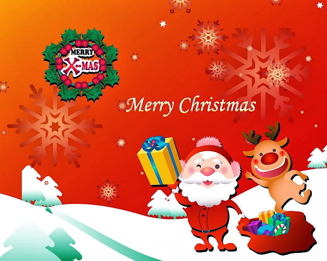 Merry Christmas Santa Claus HD Wallpaper Free