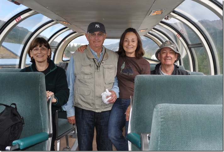 in the dome car to Anchorage