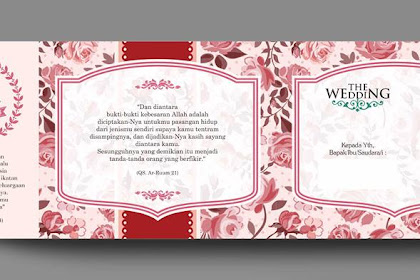 Template Undangan Custom Vintage Pink (CDR)