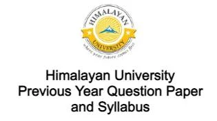 Himalayan University Course Syllabus