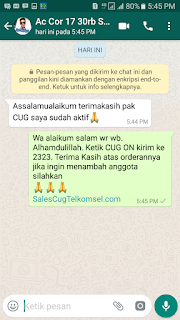 Testimoni Sales CUG Telkomsel 13 Desember 2017