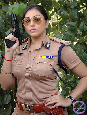 South_Actress_Namitha_In_Police_Dress