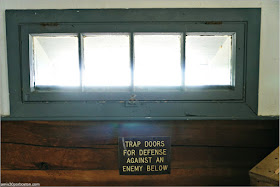 Trap Doors del Block House en el Fort McClary State Historic Site en Kittery, Maine 