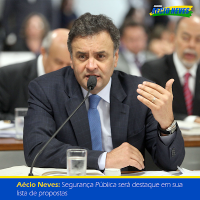 2014 Aécio Neves: Segurança Pública será destaque em sua pré-campanha