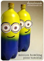 Minion Bowling: instructions and free printable. 