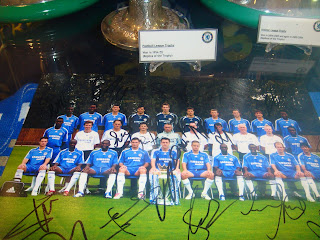  foto do time campeão da Champions 2012 autografada   