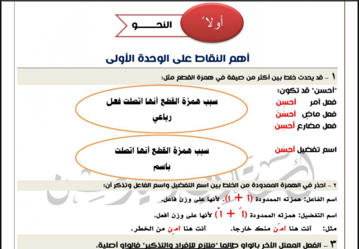 مذكرة الخلاصة مراجعة نهائية فى اللغة العربية للصف الثالث الثانوى 2024 pdf اعداد الاستاذ/وليد محسن