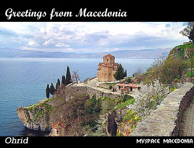 Greetings From Macedonia - Ohrid (Ohrid Lake, St. Jovan - Kaneo)