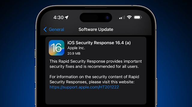 تصدر آبل تحديثات الاستجابة الأمنية السريعة لنظامي التشغيل iOS 16.4.1 و macOS 13.3.1