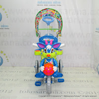 Sepeda Roda Tiga Royal RY8582C Baby Ball Dobel Musik Kanopi