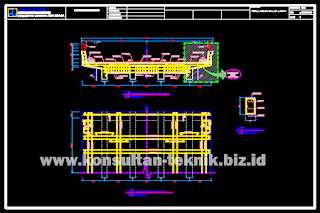 Gambar-Jembatan-Gelagar-Beton-Bertulang-Balok-T-Kelas-B-Bentang-10-Meter-Format-DWG-Autocad-02
