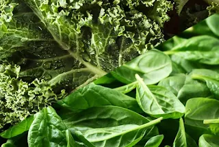 Segarnya sayuran hijau, seperti bayam dan kale, yang penuh dengan nutrisi penting, termasuk folat dan vitamin, yang berperan dalam meningkatkan kesehatan mental dan keseimbangan mood.