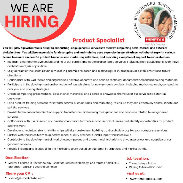 HIMEDIA Hiring For Product Specialist