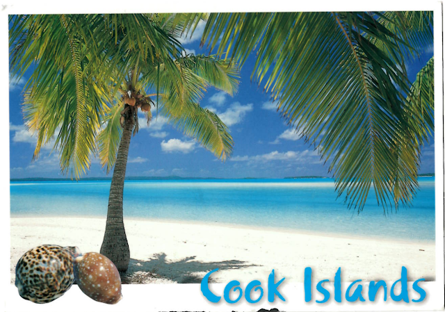 Incoming beach Postcard from Cook Islands