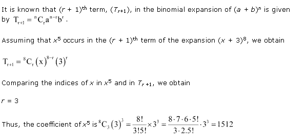 Solutions Class 11 Maths Chapter-8 (Binomial Theorem)