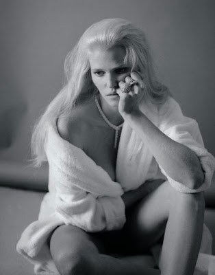 Lara Stone topless Marie Claire magazine France May 2015 photoshoot