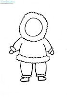 Un esquimau à la peinture dessin esquimau à imprimer dessin inuit à imprimer dessin esquimau à peindre coloriage hiver enfant