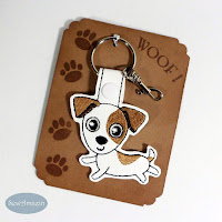 Jack Russell Terrier Dog Breed Key Fob, Purse Charm