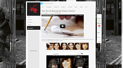 Video of Shane Turner Art for Lancome Canada featured on vpmag.net