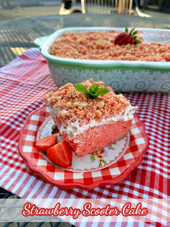 Strawberry Scooter Cake