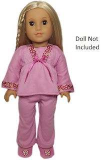 American Girl Pajamas Amazon with Size Chart