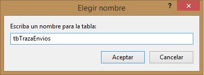 Nombrar una nueva tabla en SQL server 2014