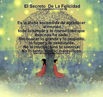 "El secreto de la felicidad"