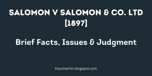 salomon v salomon 1897 case brief