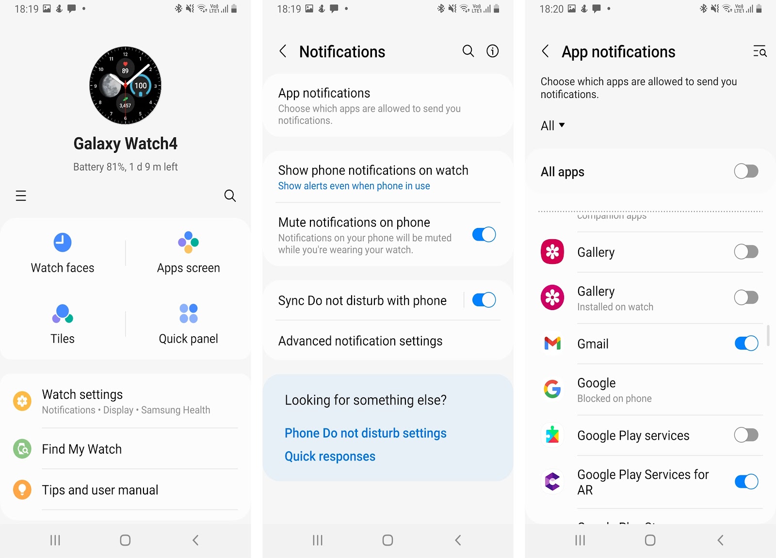 How to Enable Gmail Notifications in the Galaxy Wearable App?