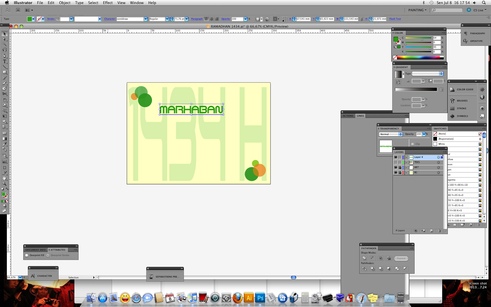 Membuat Design Teks 3D Dengan Adobe Illustrator